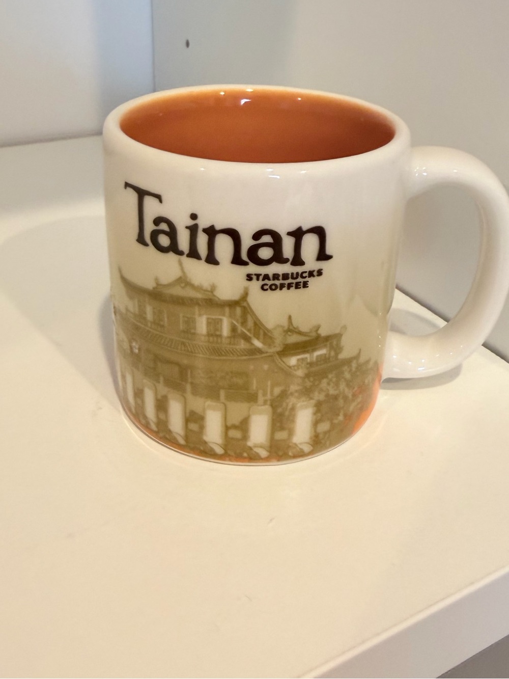 Starbucks Tainan Taiwan 3 oz Demitasse Espresso Mug Orange City 2014